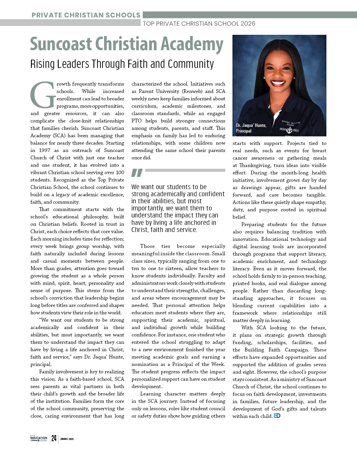 Christian Schools | Education Insider Magazine