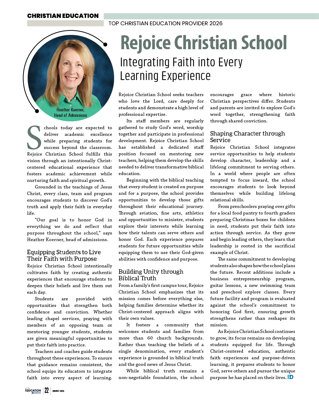 Christian Schools | Education Insider Magazine