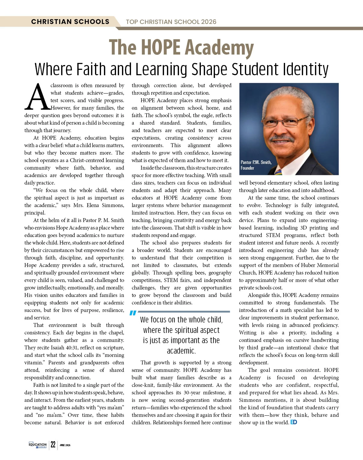 The H.O.P.E. Academy | Education Insider Magazine